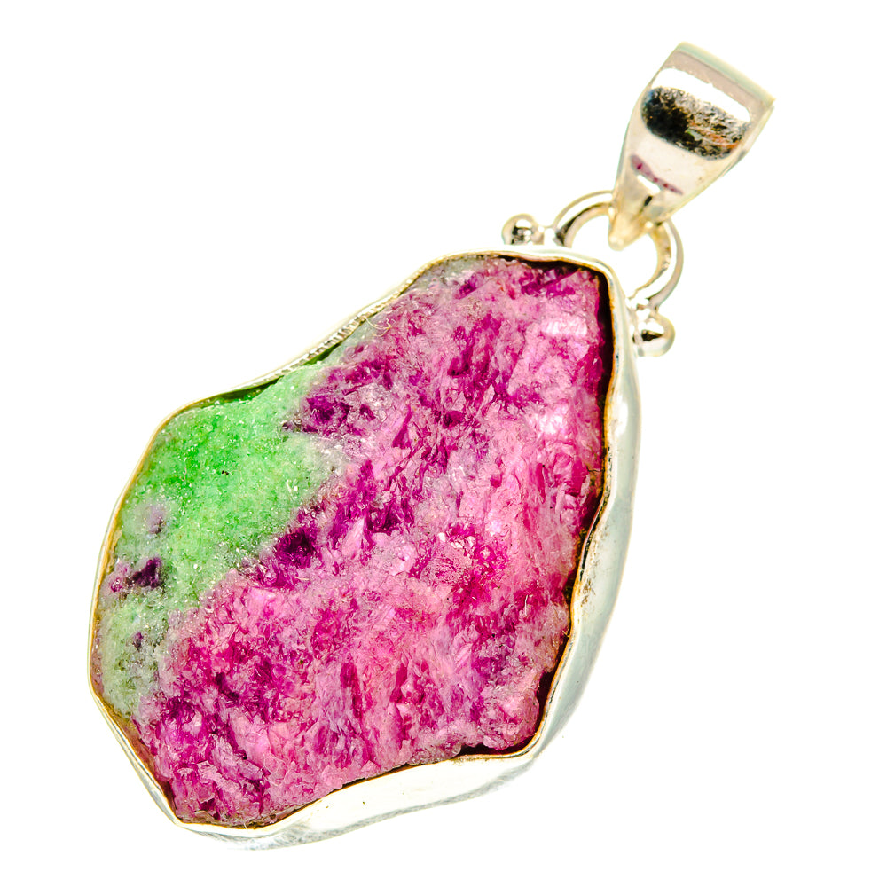 Ruby Zoisite Pendants handcrafted by Anasilvercos - PD3204