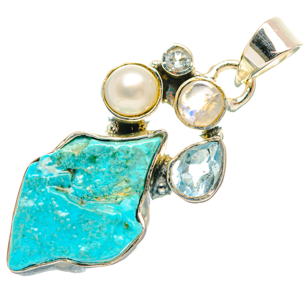 Chrysocolla Pendants handcrafted by Anasilvercos - PD32042 - Photo 2