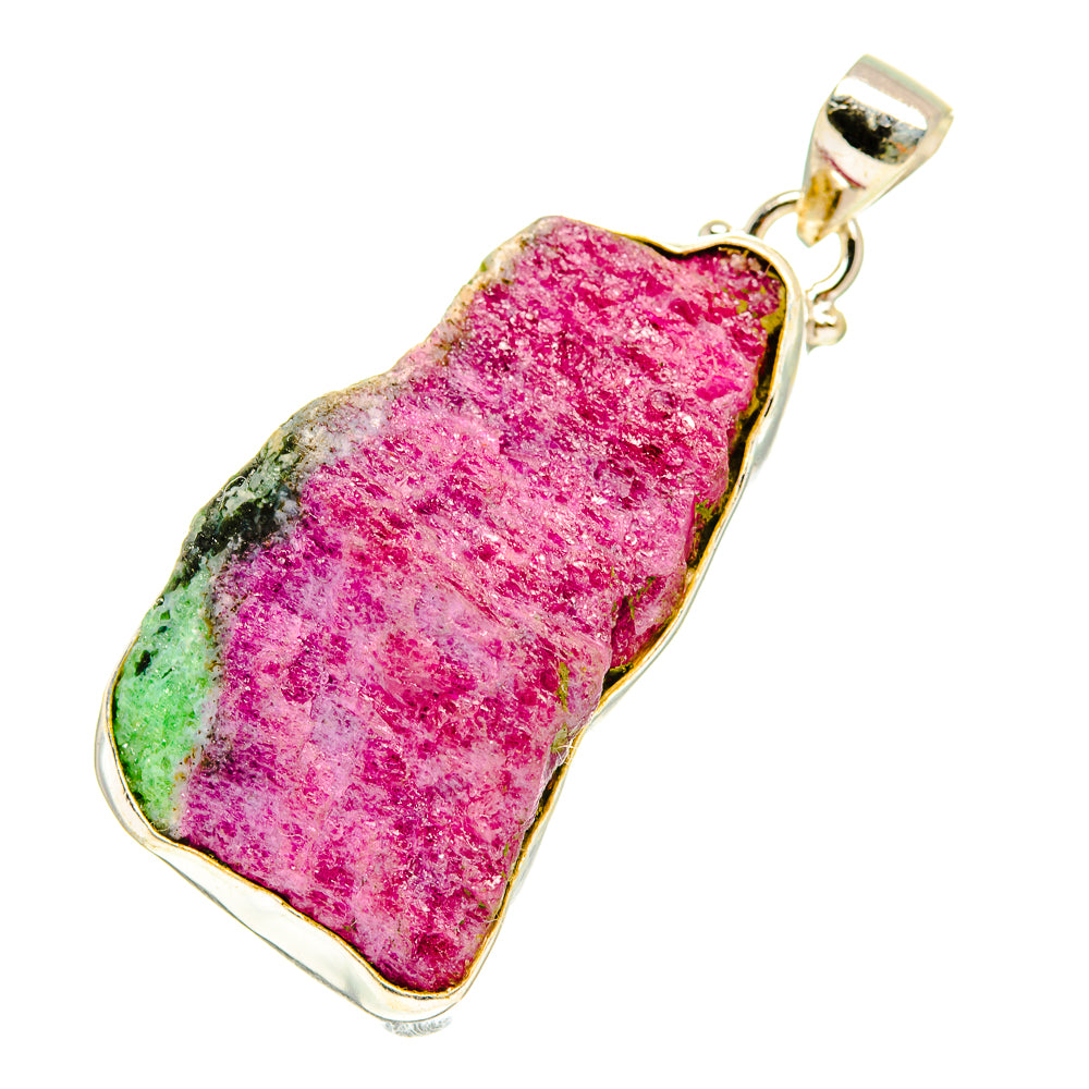 Ruby Zoisite Pendants handcrafted by Anasilvercos - PD3205