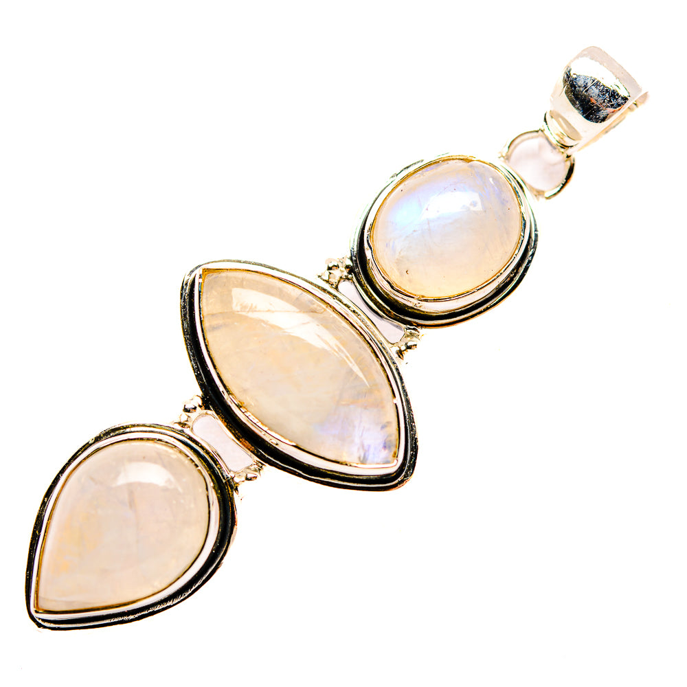 Rainbow Moonstone Pendants handcrafted by Anasilvercos - PD32063 - Photo 2