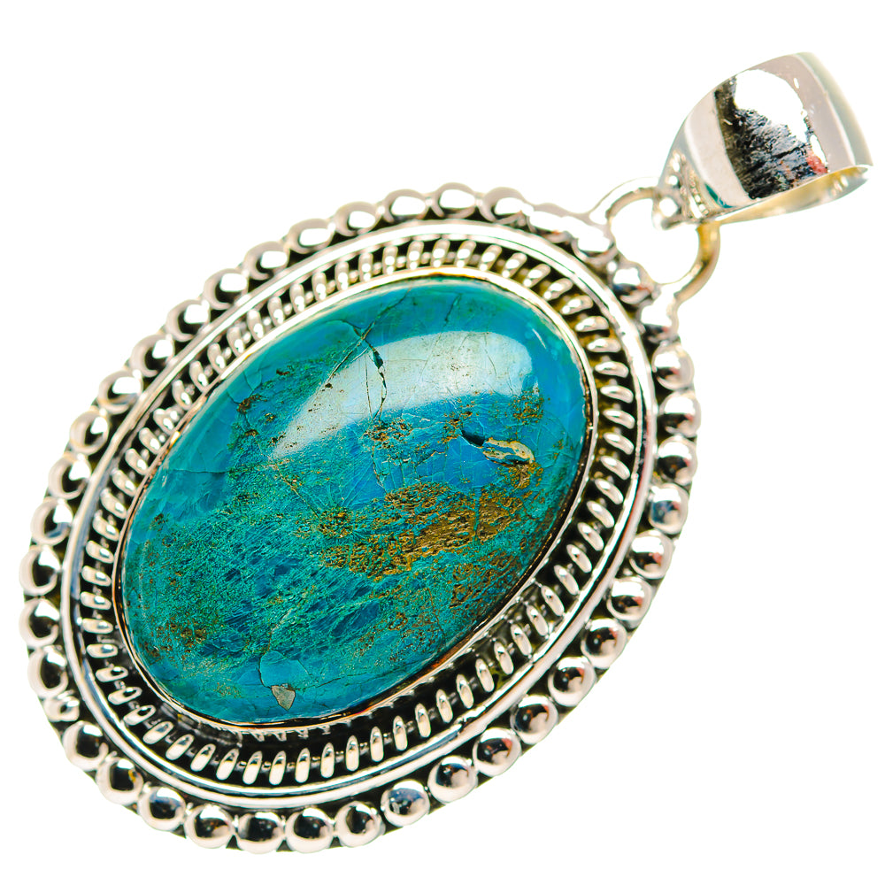 Chrysocolla Pendants handcrafted by Anasilvercos - PD32085 - Photo 2