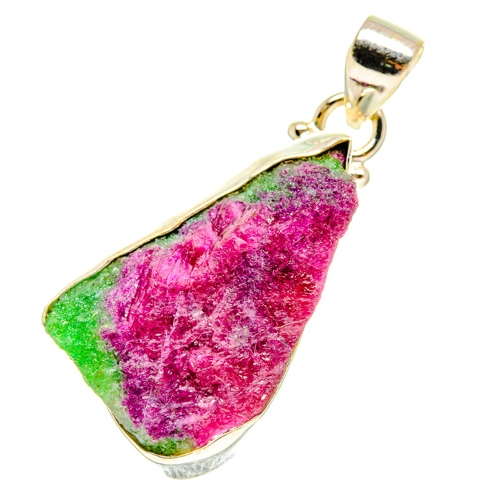 Ruby Zoisite Pendants handcrafted by Anasilvercos - PD3209