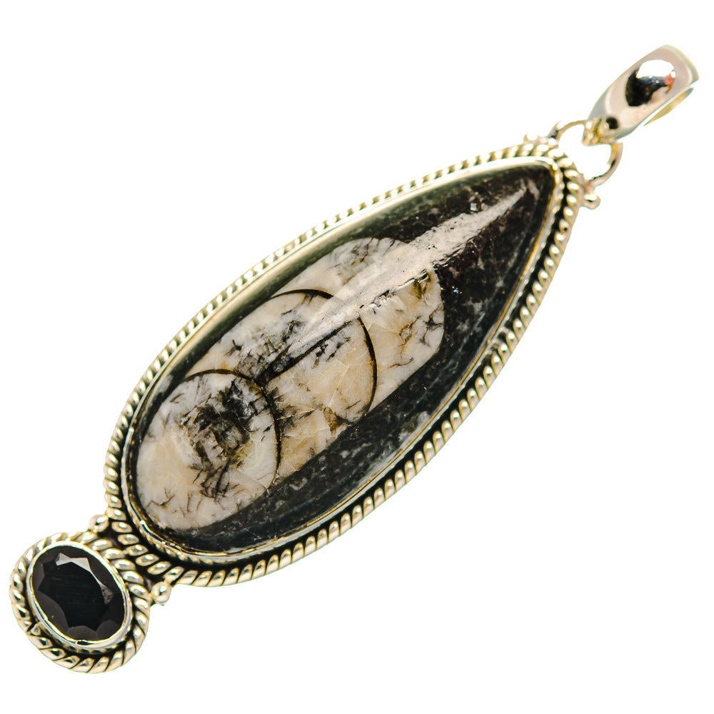 Orthoceras Fossil Pendants handcrafted by Anasilvercos - PD32092 - Photo 2