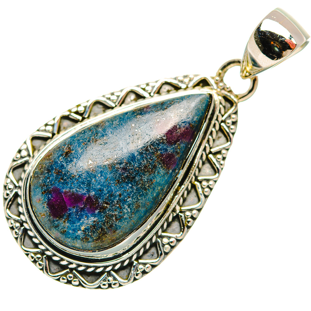 Ruby Fuchsite Pendants handcrafted by Anasilvercos - PD32095 - Photo 2