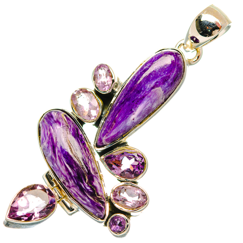 Charoite Pendants handcrafted by Anasilvercos - PD32112 - Photo 2