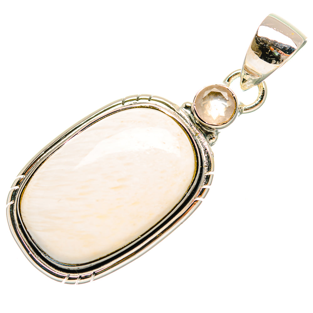 White Scolecite Pendants handcrafted by Anasilvercos - PD32120 - Photo 2