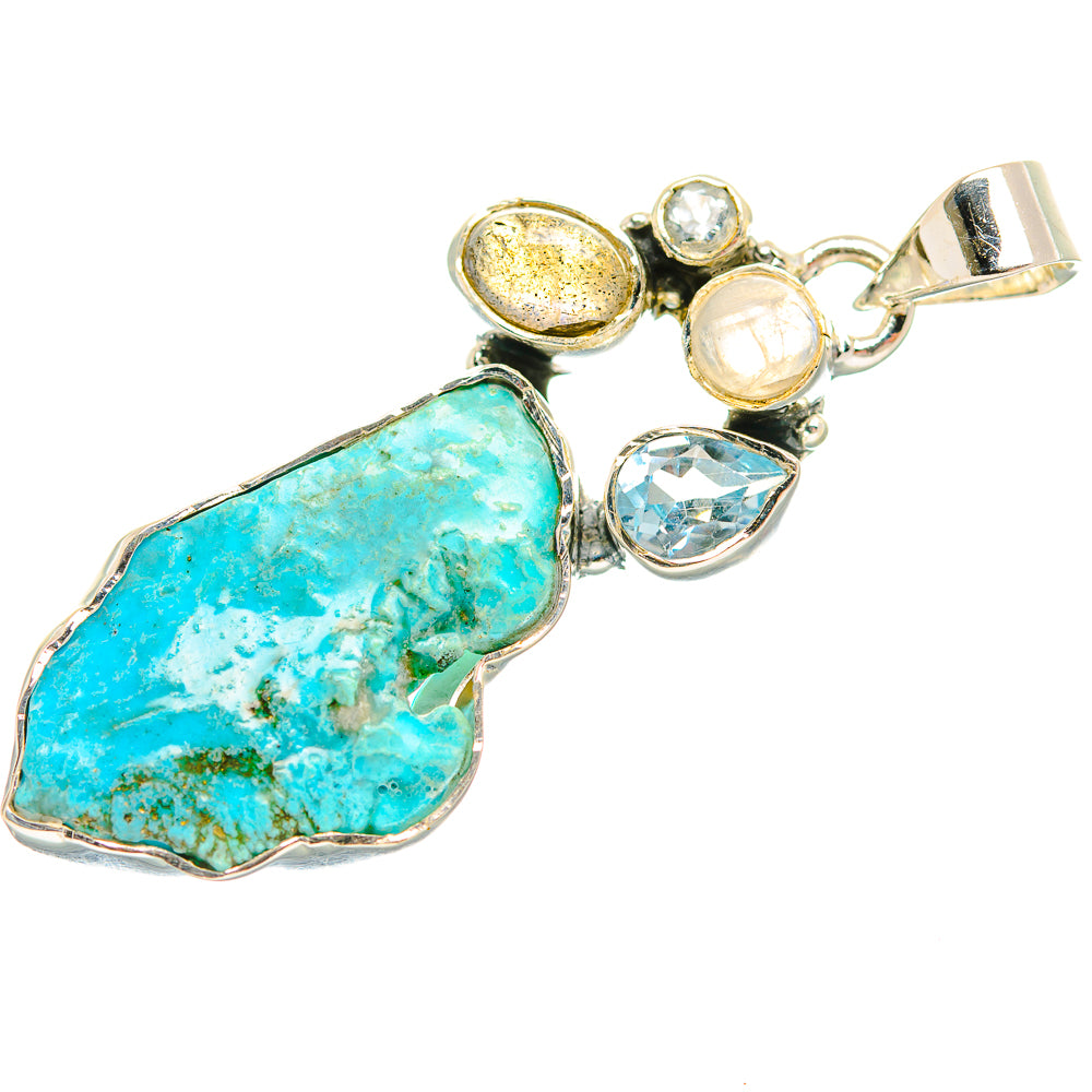 Chrysocolla Pendants handcrafted by Anasilvercos - PD32124 - Photo 2