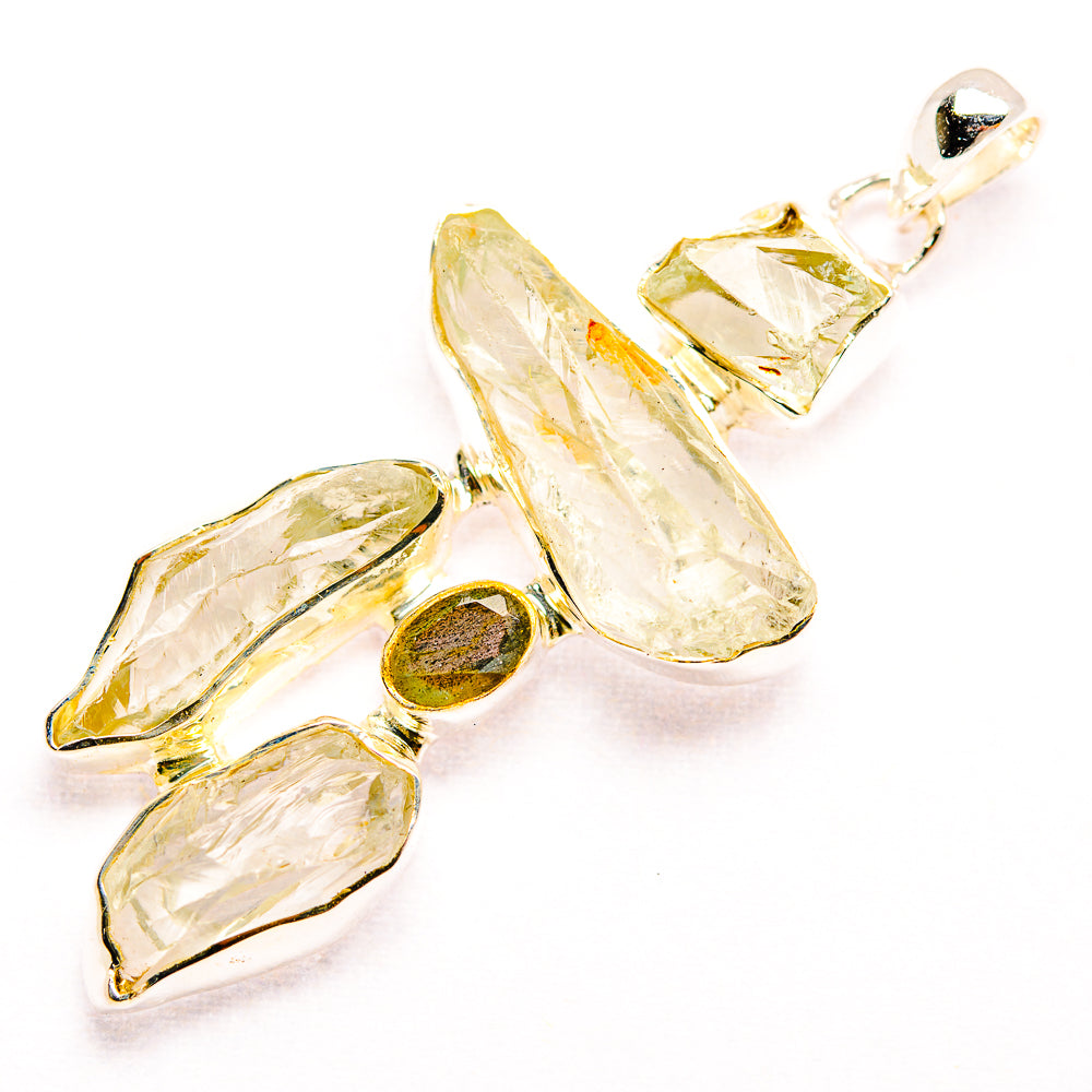 Green Amethyst Pendants handcrafted by Anasilvercos - PD32130 - Photo 2