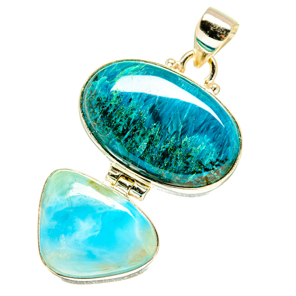Chrysocolla Pendants handcrafted by Anasilvercos - PD3215