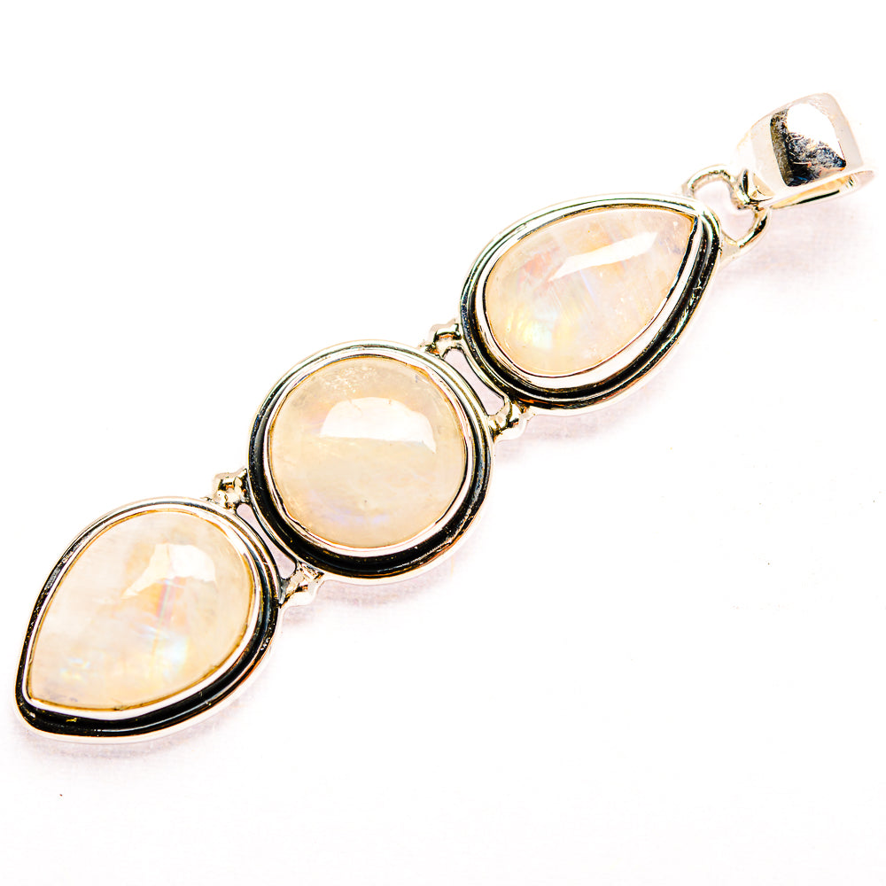 Rainbow Moonstone Pendants handcrafted by Anasilvercos - PD32150 - Photo 2