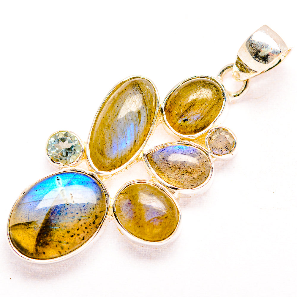 Labradorite Pendants handcrafted by Anasilvercos - PD32152 - Photo 2