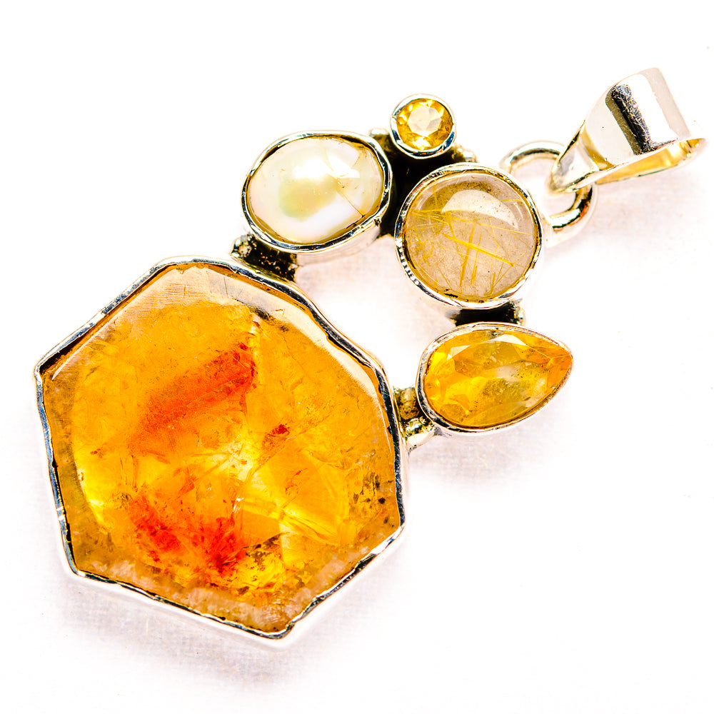 Citrine Pendants handcrafted by Anasilvercos - PD32155 - Photo 2