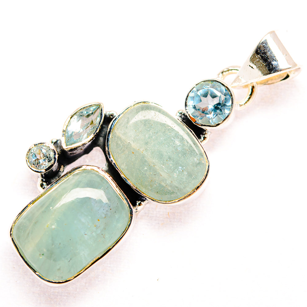 Aquamarine Pendants handcrafted by Anasilvercos - PD32159 - Photo 2
