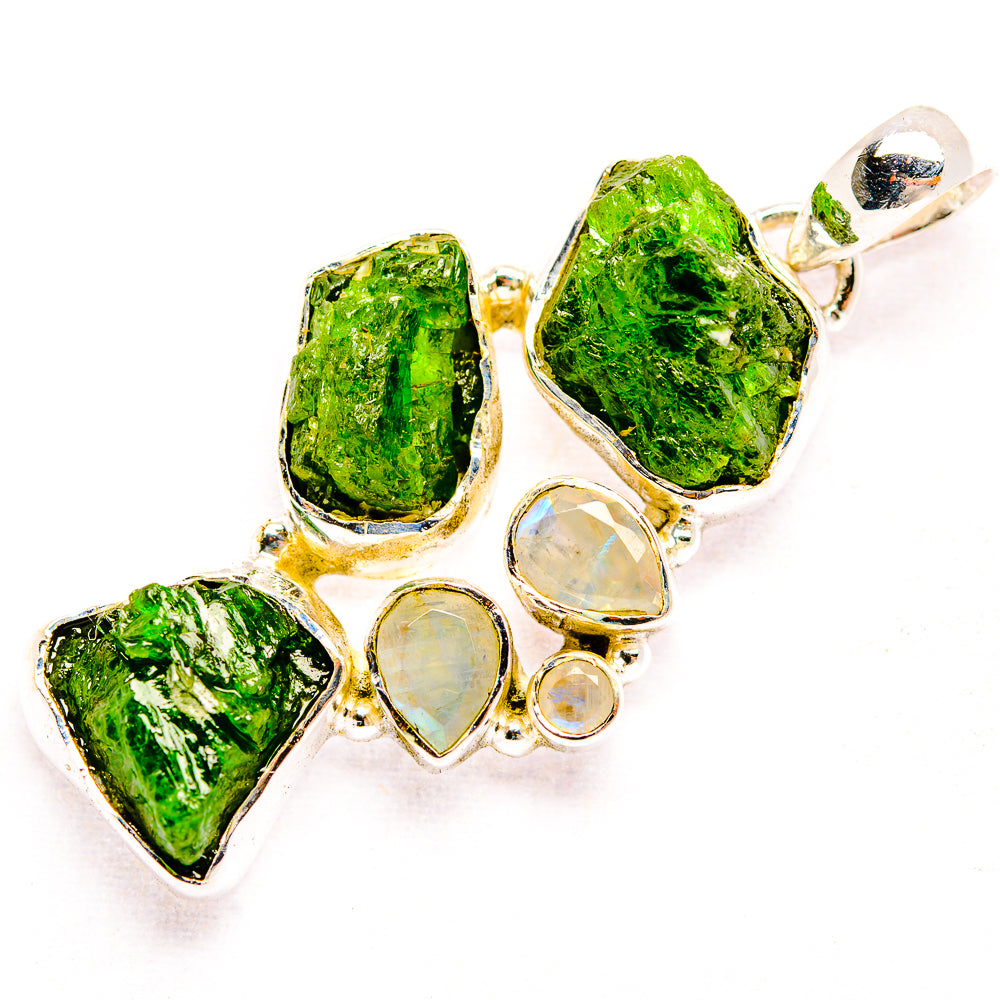 Chrome Diopside Pendants handcrafted by Anasilvercos - PD32168 - Photo 2