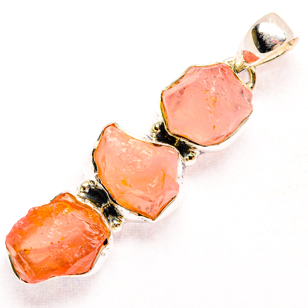 Rose Quartz Pendants handcrafted by Anasilvercos - PD32172 - Photo 2