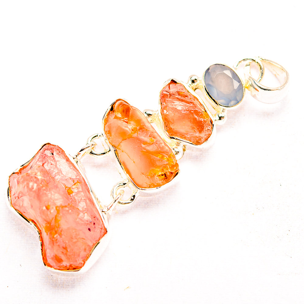Rose Quartz Pendants handcrafted by Anasilvercos - PD32176 - Photo 2