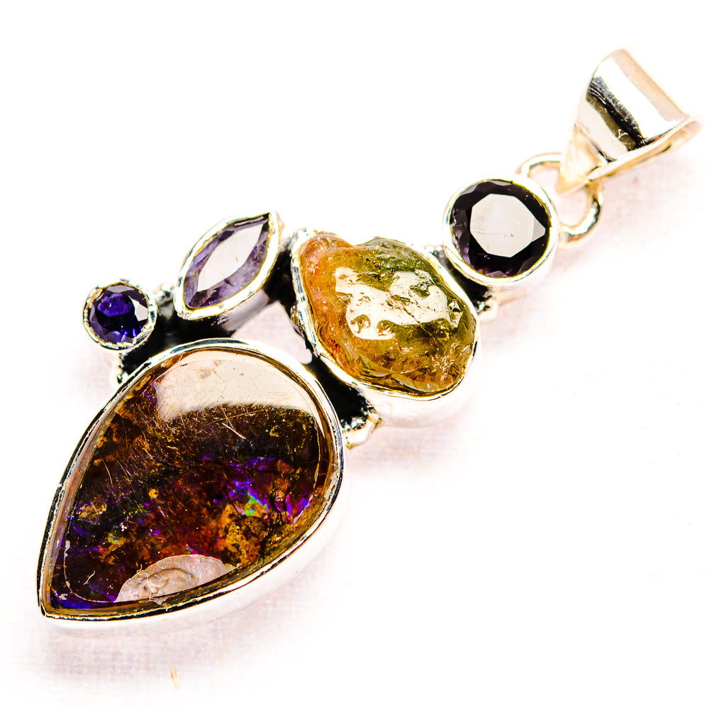 Ammolite Pendants handcrafted by Anasilvercos - PD32185 - Photo 2