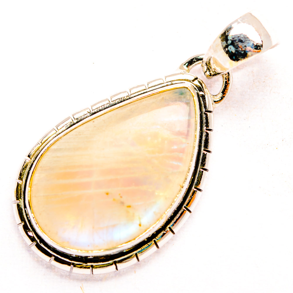 Rainbow Moonstone Pendants handcrafted by Anasilvercos - PD32190 - Photo 2