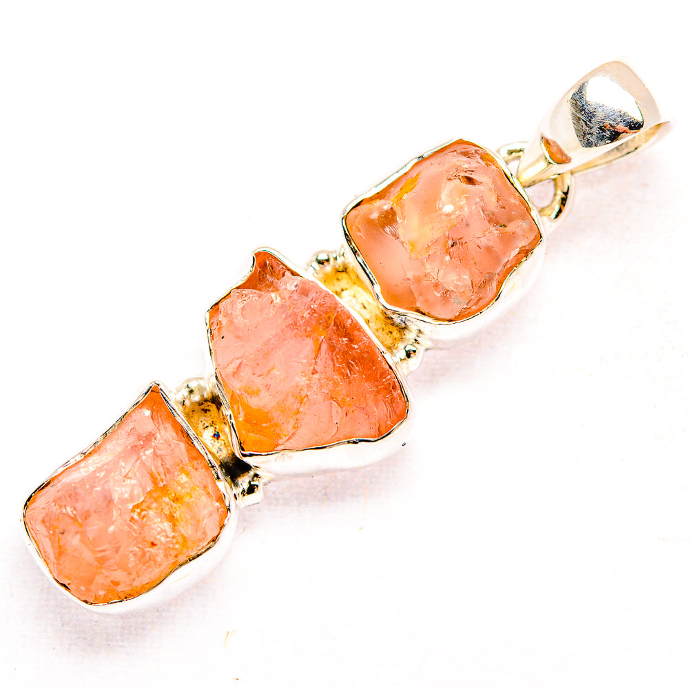 Rose Quartz Pendants handcrafted by Anasilvercos - PD32192 - Photo 2