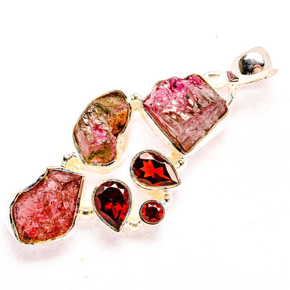 Pink Tourmaline Pendants handcrafted by Anasilvercos - PD32194 - Photo 2
