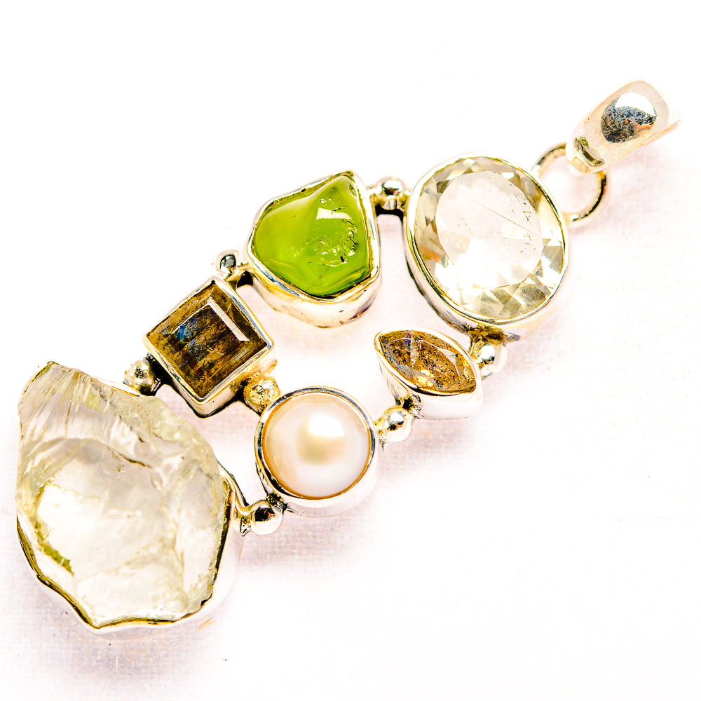 Green Amethyst Pendants handcrafted by Anasilvercos - PD32202 - Photo 2