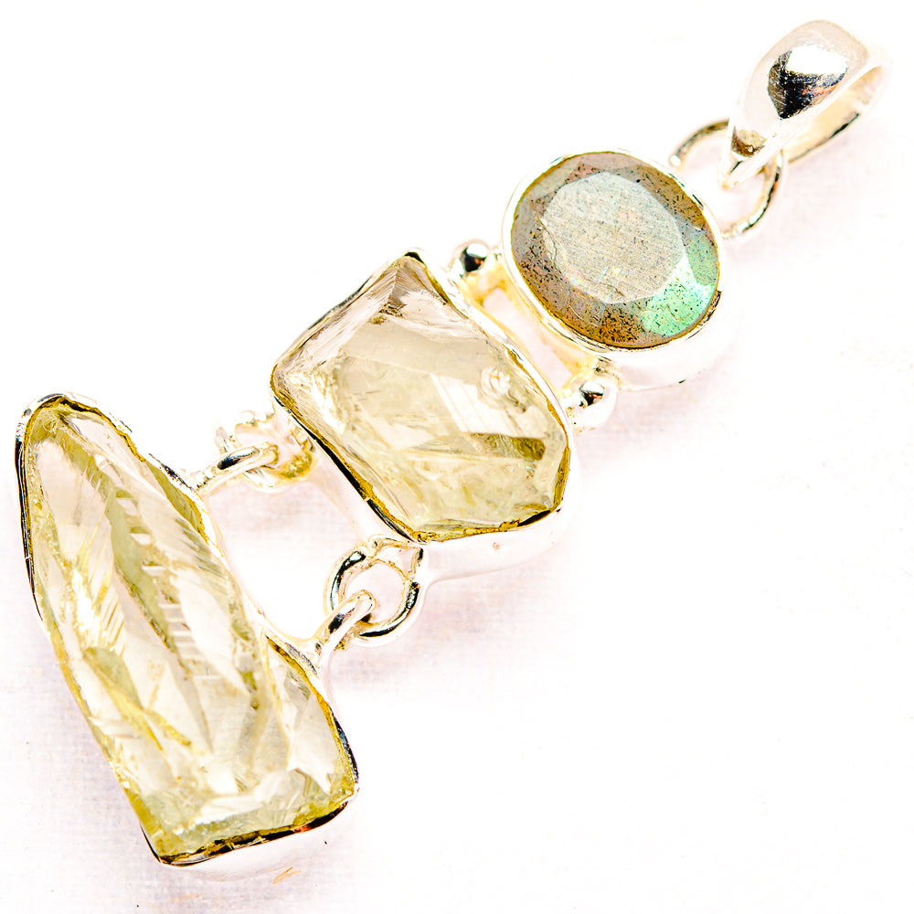 Green Amethyst Pendants handcrafted by Anasilvercos - PD32203 - Photo 2