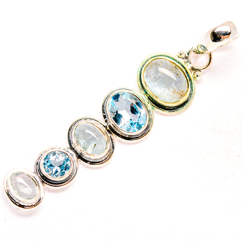 Aquamarine Pendants handcrafted by Anasilvercos - PD32211 - Photo 2