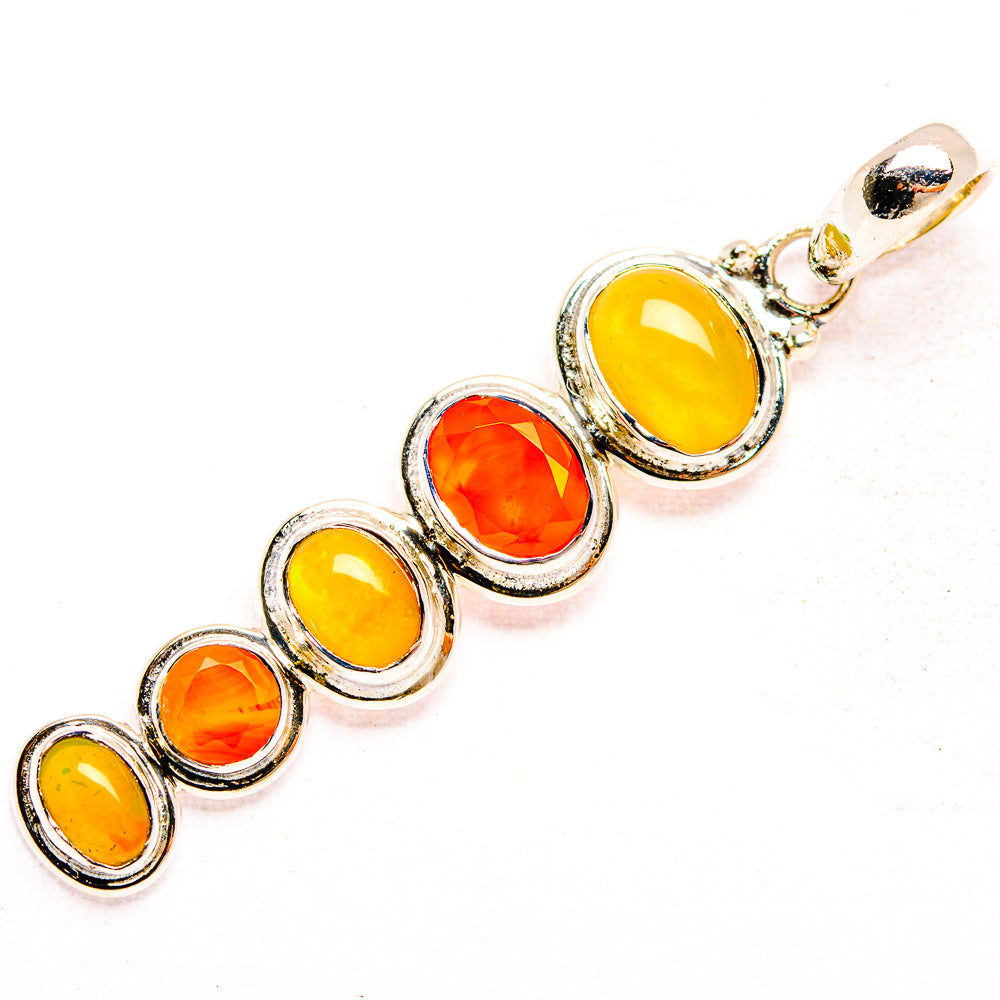 Ethiopian Opal Pendants handcrafted by Anasilvercos - PD32212 - Photo 2