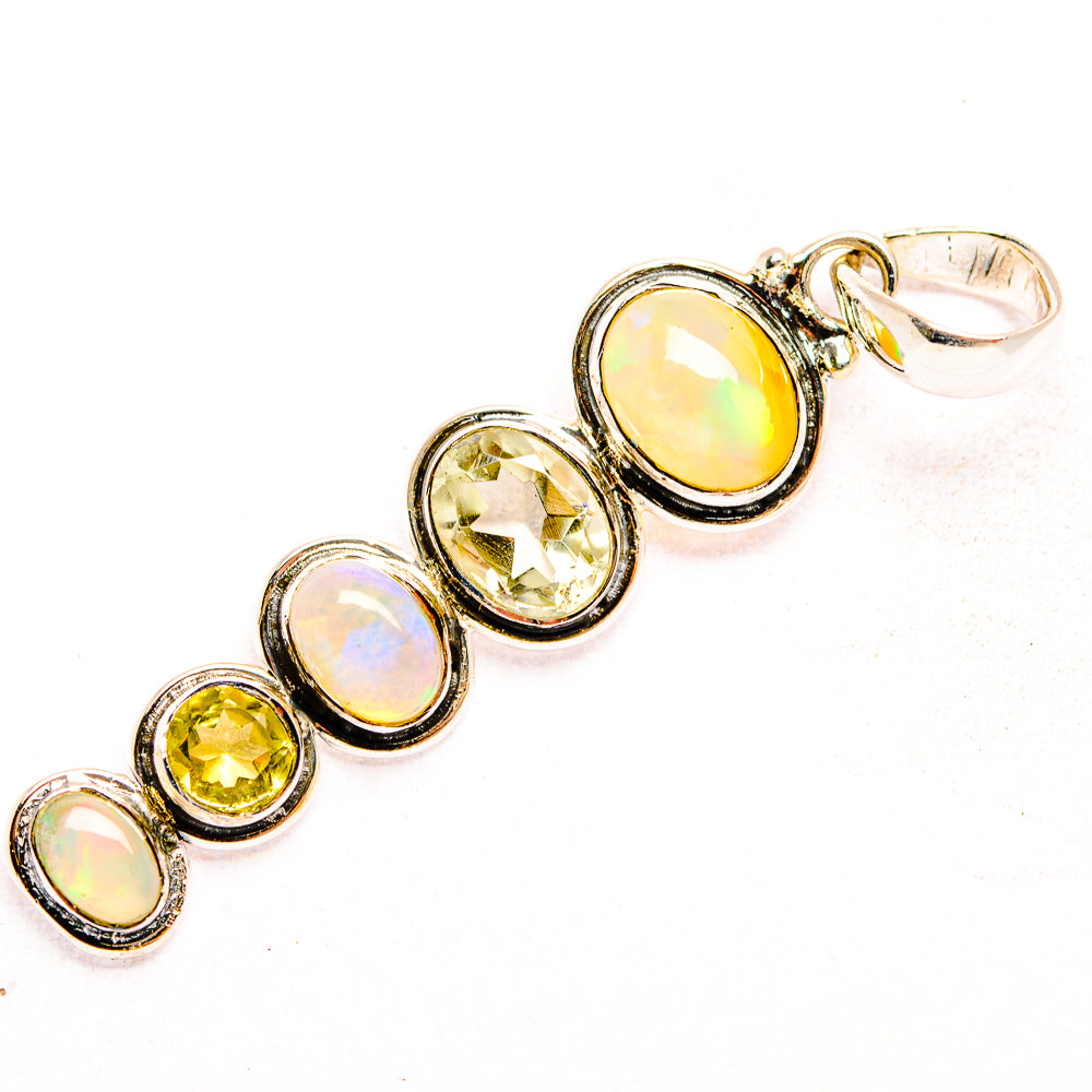 Ethiopian Opal Pendants handcrafted by Anasilvercos - PD32218 - Photo 2