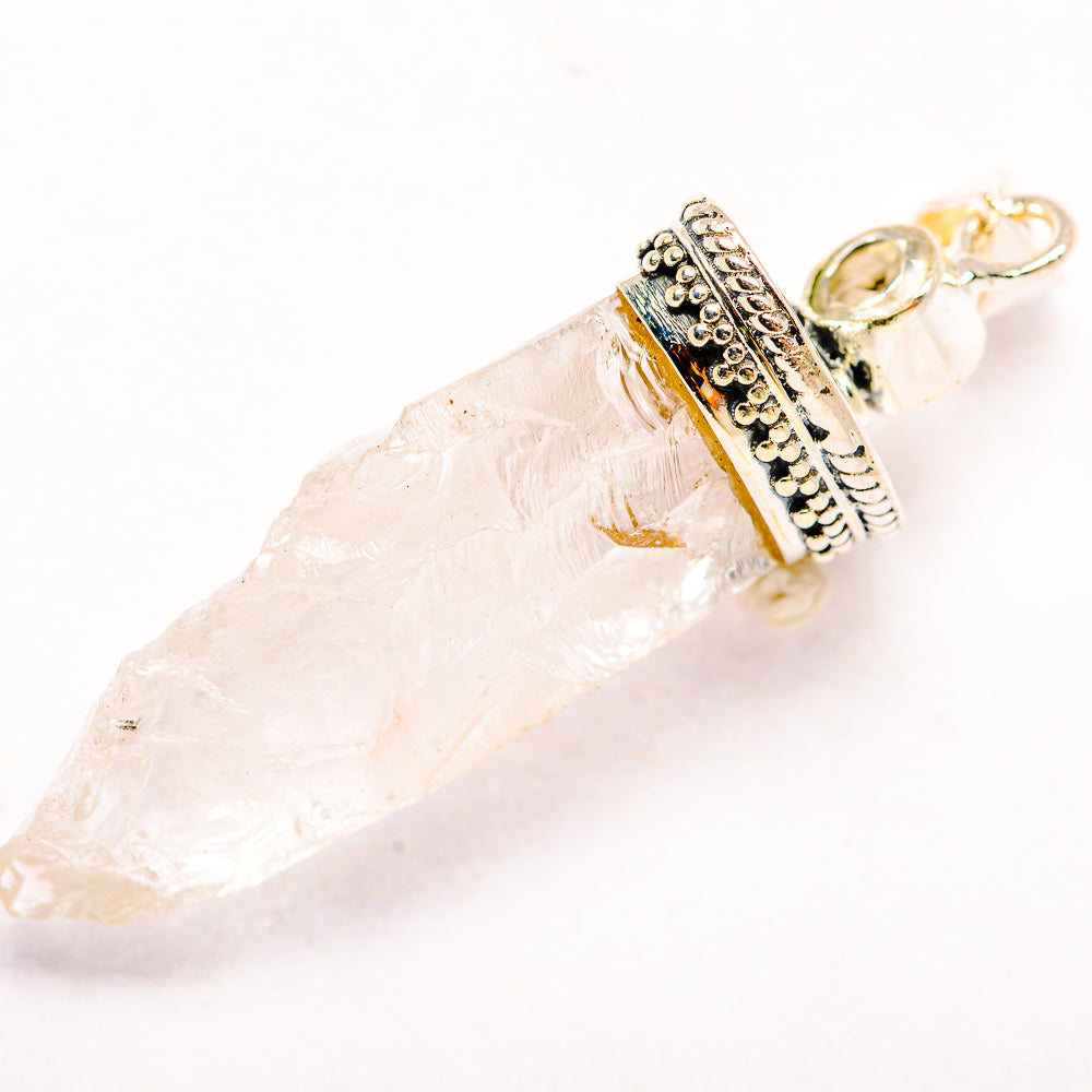 White Quartz Pendants handcrafted by Anasilvercos - PD32251 - Photo 2