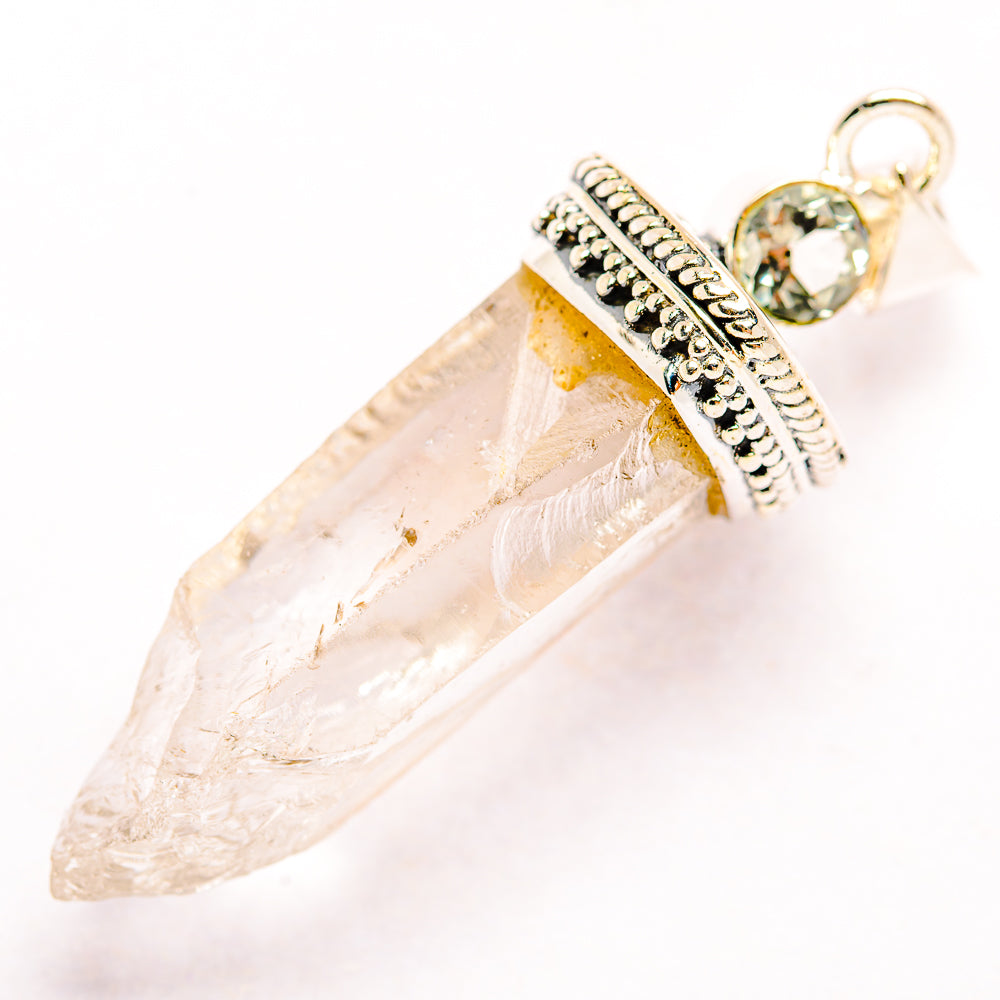 White Quartz Pendants handcrafted by Anasilvercos - PD32254 - Photo 2