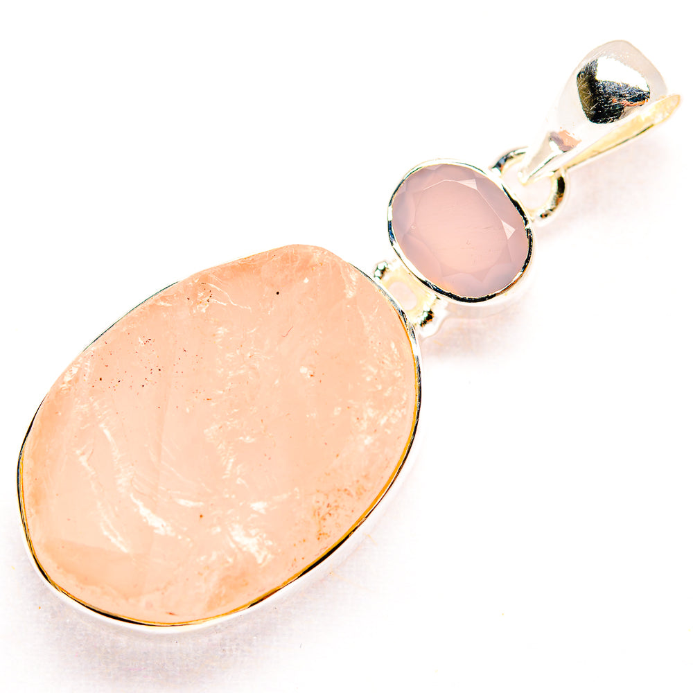 Rose Quartz Pendants handcrafted by Anasilvercos - PD32279 - Photo 2