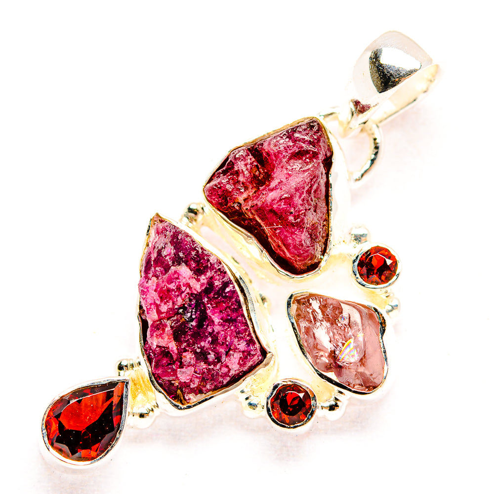Pink Tourmaline Pendants handcrafted by Anasilvercos - PD32297 - Photo 2