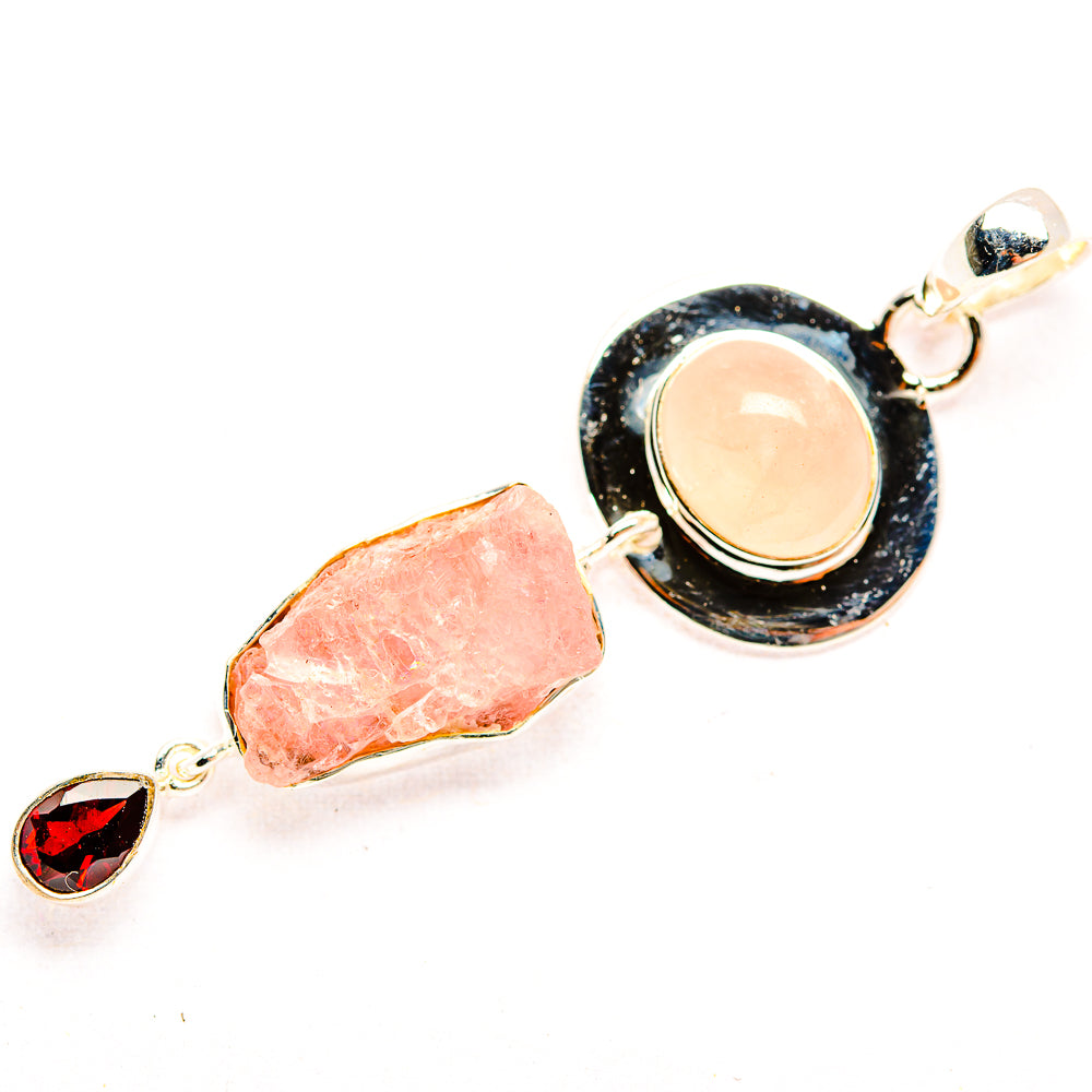 Rose Quartz Pendants handcrafted by Anasilvercos - PD32322 - Photo 2