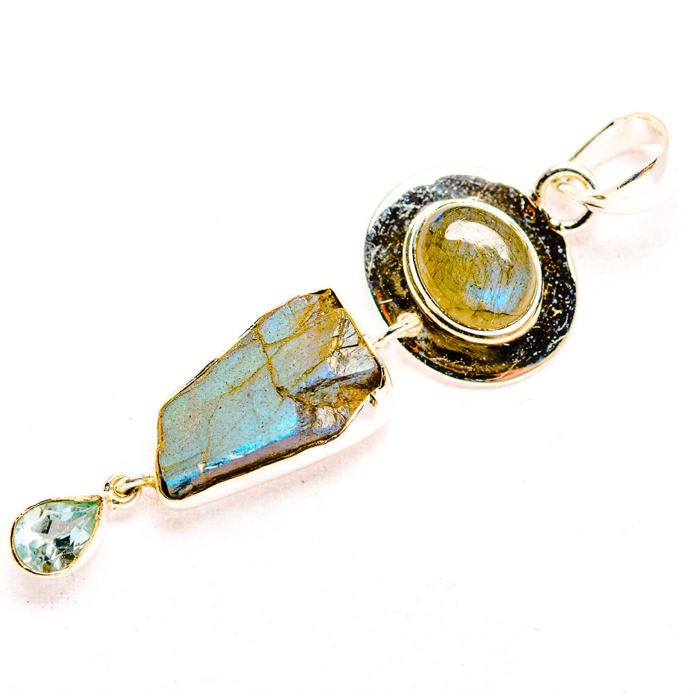 Labradorite Pendants handcrafted by Anasilvercos - PD32335 - Photo 2