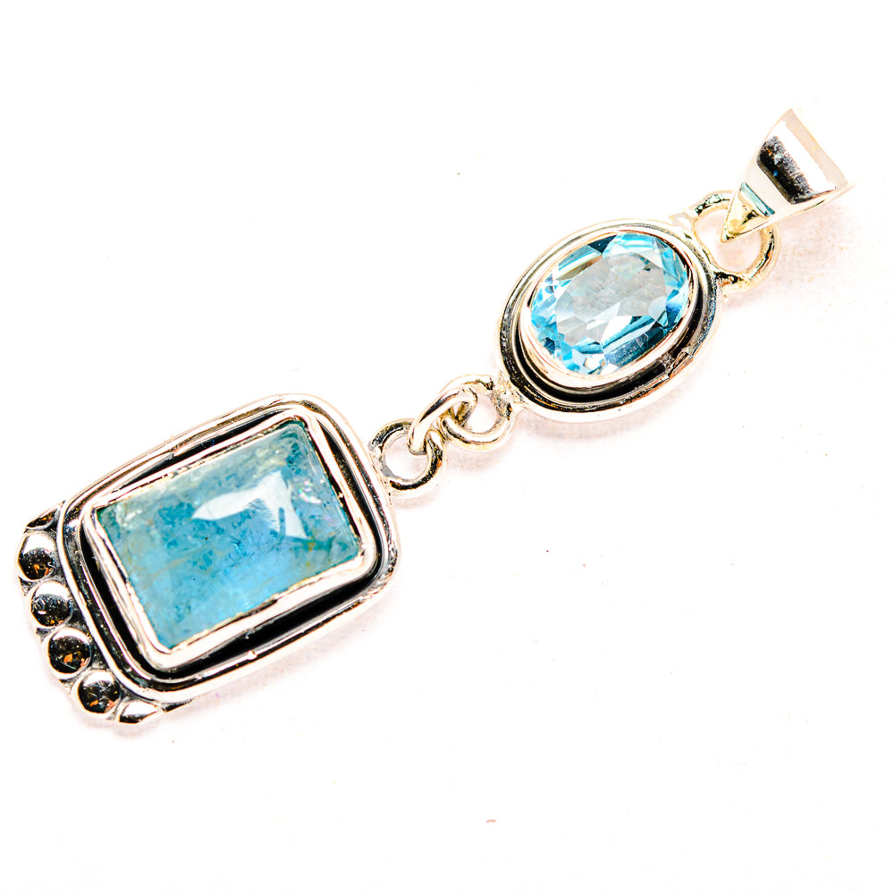 Aquamarine Pendants handcrafted by Anasilvercos - PD32337 - Photo 2