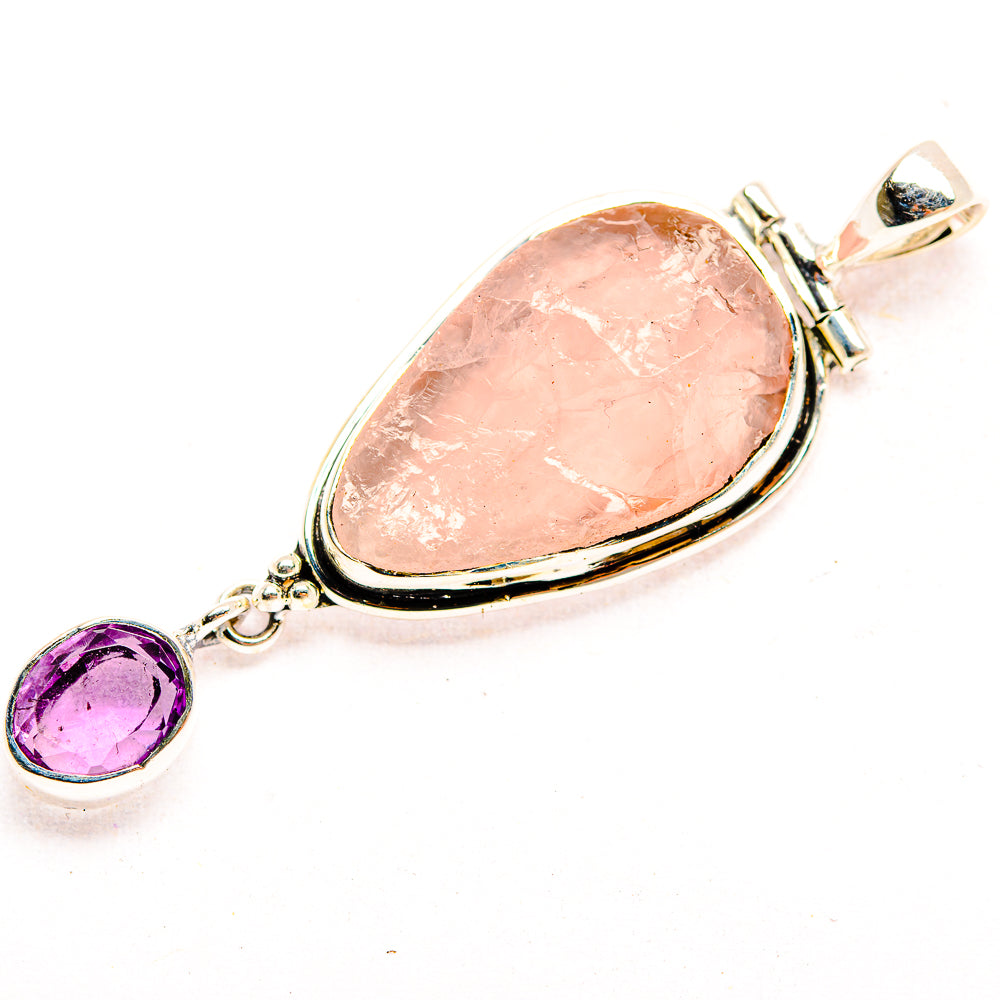Rose Quartz Pendants handcrafted by Anasilvercos - PD32338 - Photo 2