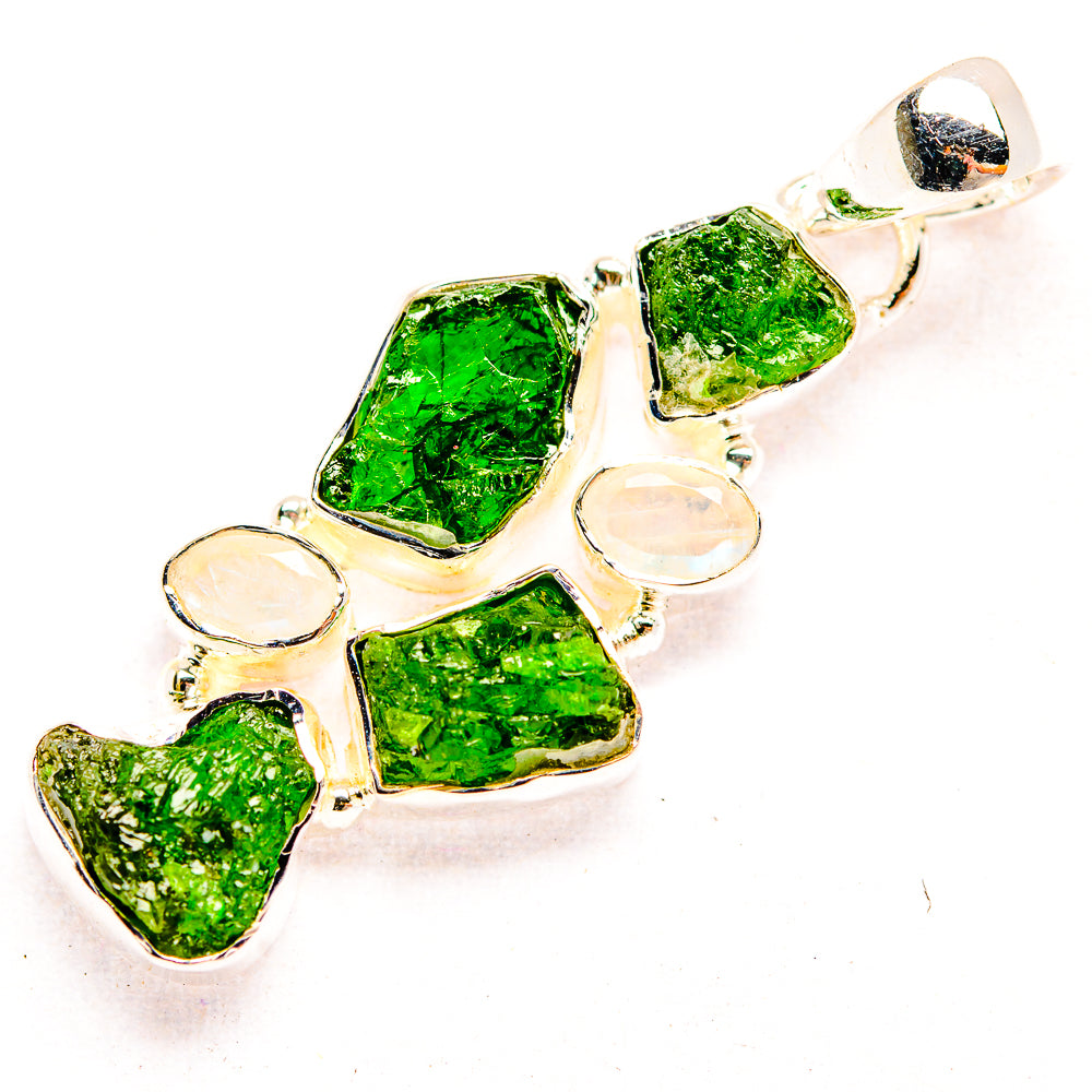 Chrome Diopside Pendants handcrafted by Anasilvercos - PD32346 - Photo 2