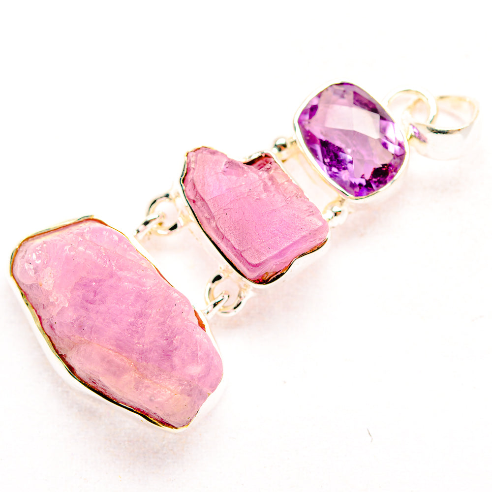 Rose Quartz Pendants handcrafted by Anasilvercos - PD32360 - Photo 2