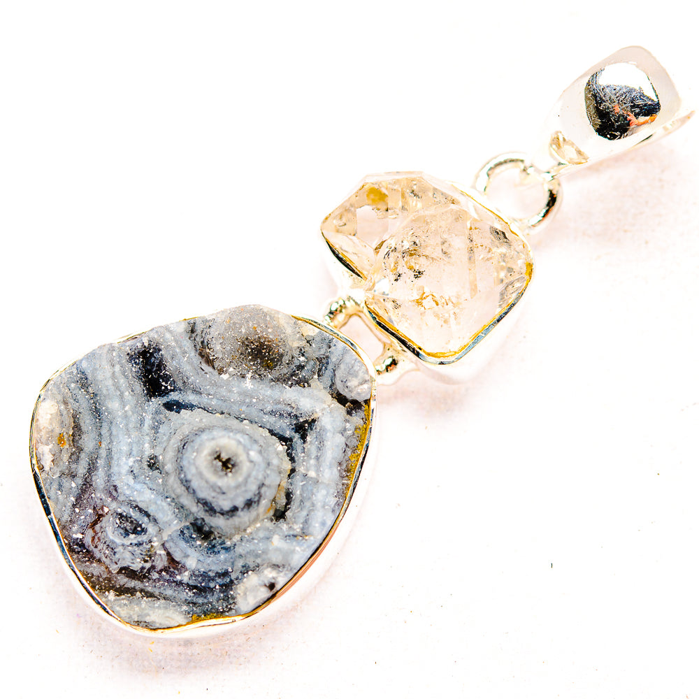 Desert Druzy Pendants handcrafted by Anasilvercos - PD32379 - Photo 2