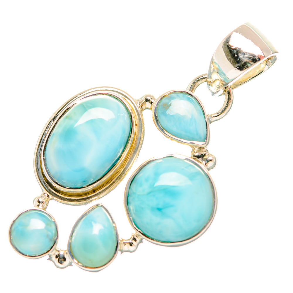 Larimar Pendants handcrafted by Anasilvercos - PD32414 - Photo 2