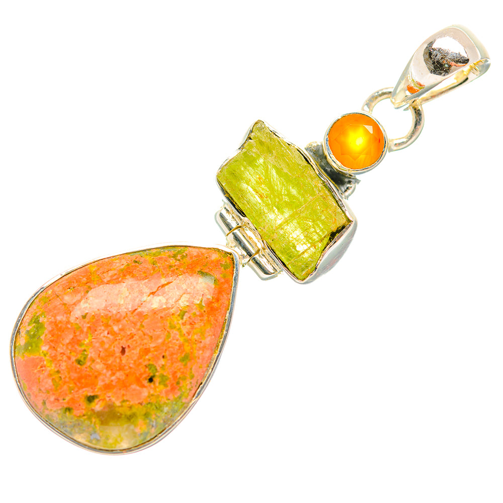 Unakite Pendants handcrafted by Anasilvercos - PD32418 - Photo 2
