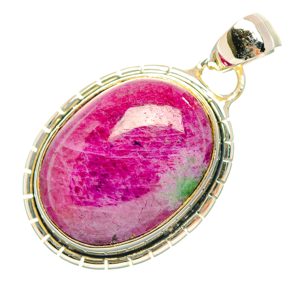Ruby Zoisite Pendants handcrafted by Anasilvercos - PD32423 - Photo 2