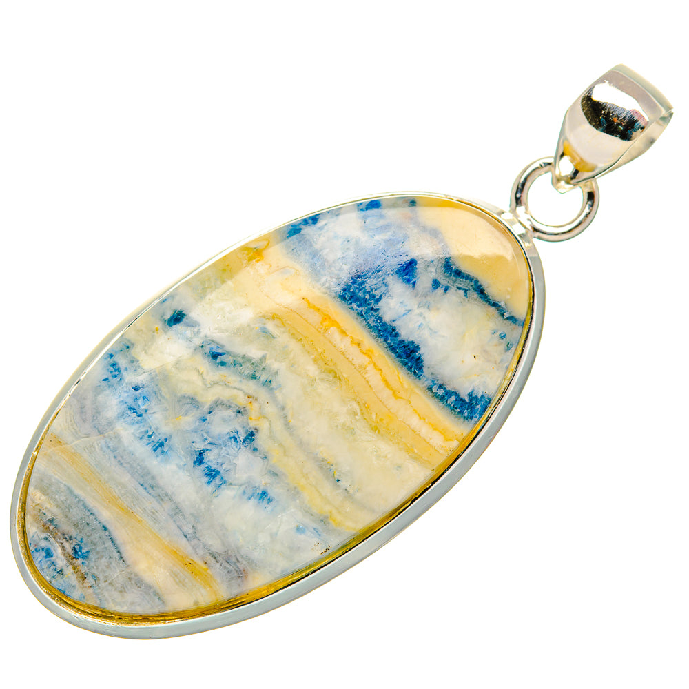 Blue Scheelite Pendants handcrafted by Anasilvercos - PD32457 - Photo 2