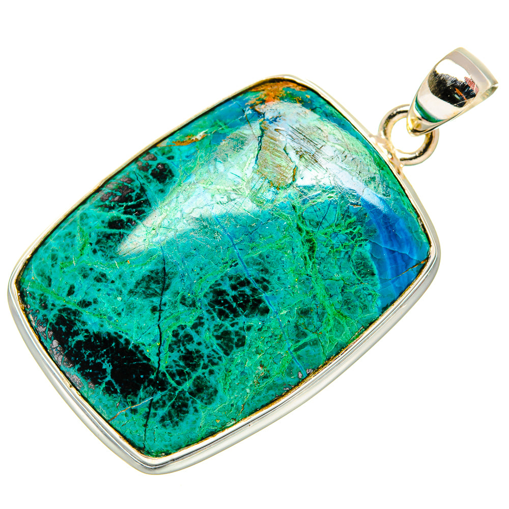 Chrysocolla Pendants handcrafted by Anasilvercos - PD32458 - Photo 2