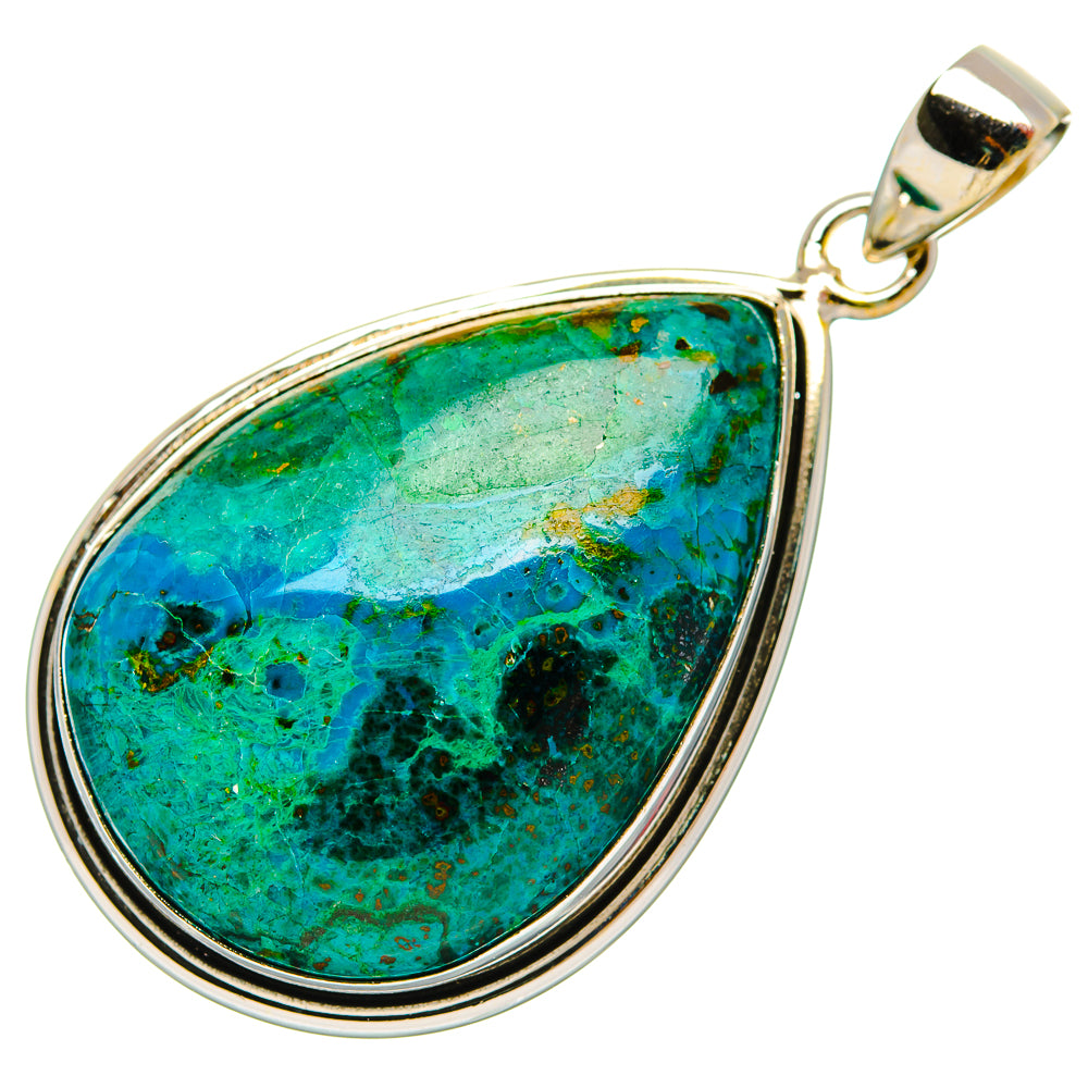 Chrysocolla Pendants handcrafted by Anasilvercos - PD32465 - Photo 2