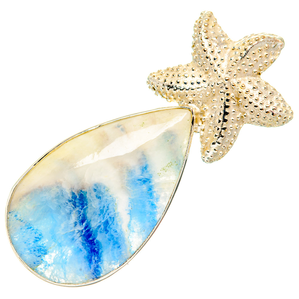 Blue Scheelite Pendants handcrafted by Anasilvercos - PD32484 - Photo 2