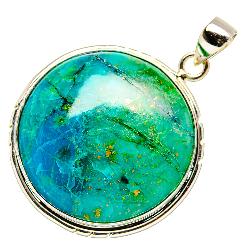Chrysocolla Pendants handcrafted by Anasilvercos - PD32490 - Photo 2