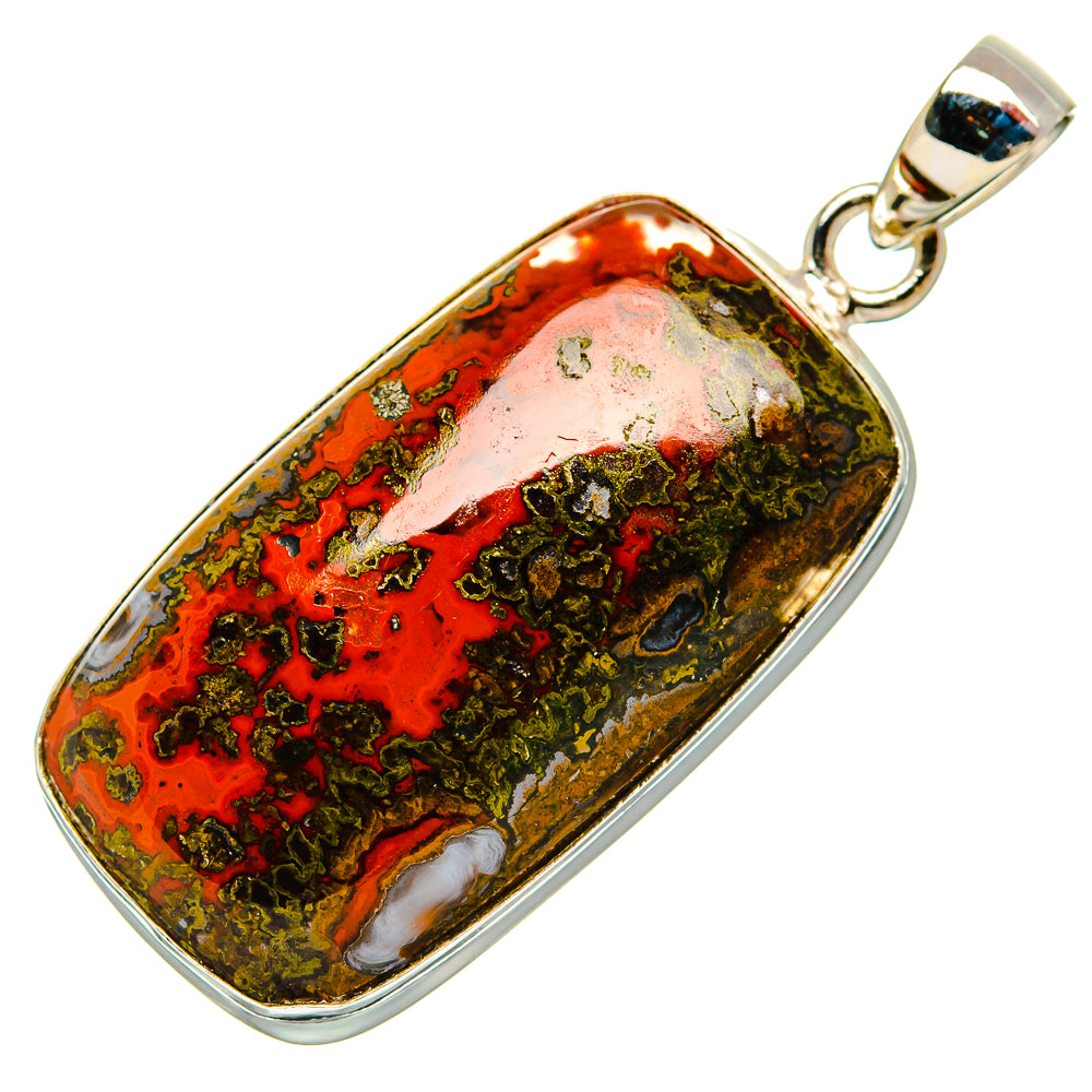 Moroccan Agate Pendants handcrafted by Anasilvercos - PD32500 - Photo 2