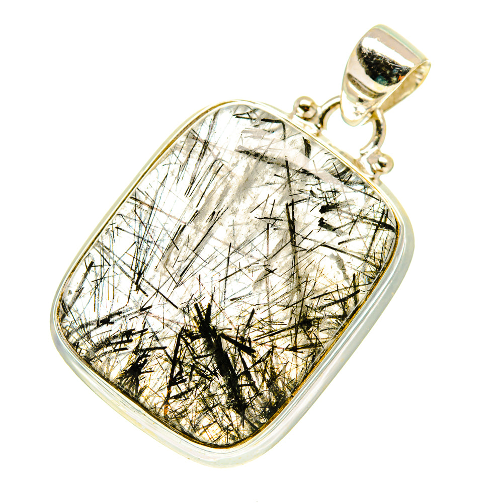 Tourmalinated Quartz Pendants handcrafted by Anasilvercos - PD3253